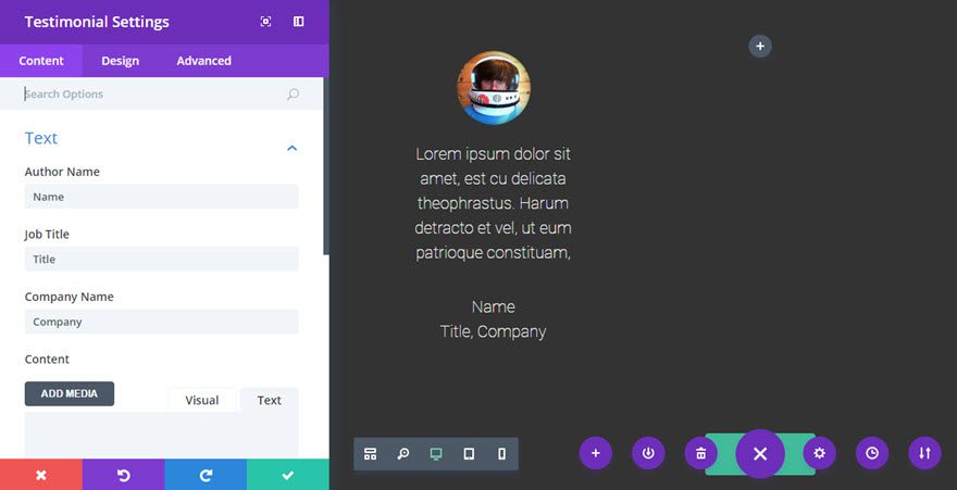 testimonial module