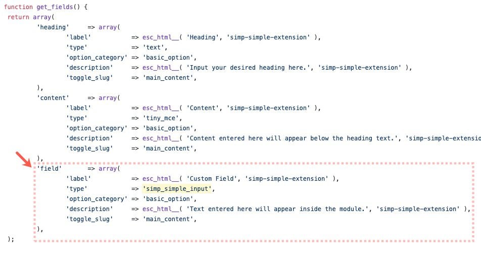 custom fields for divi builder modules