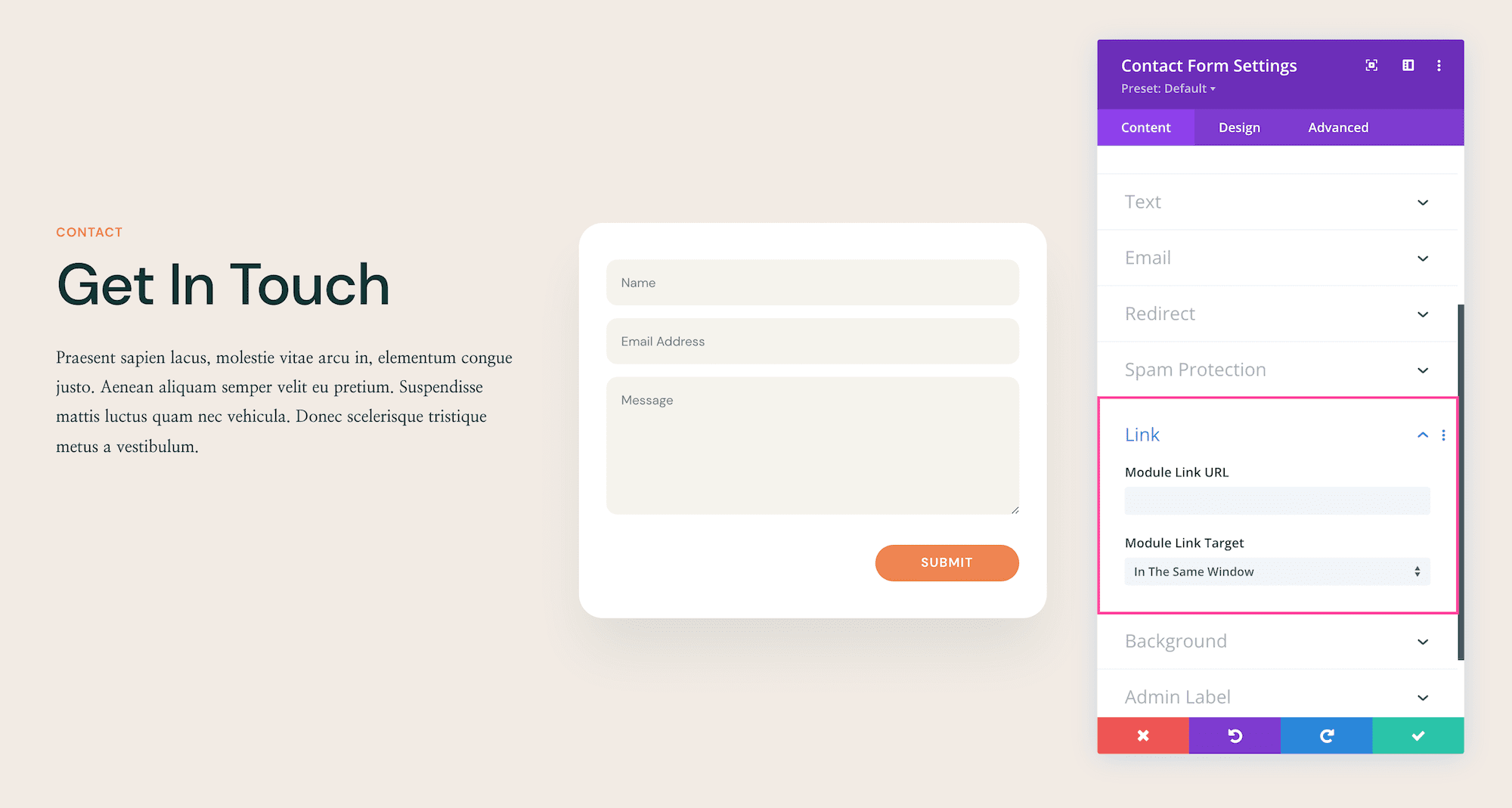 How to use the Divi Contact Form Module