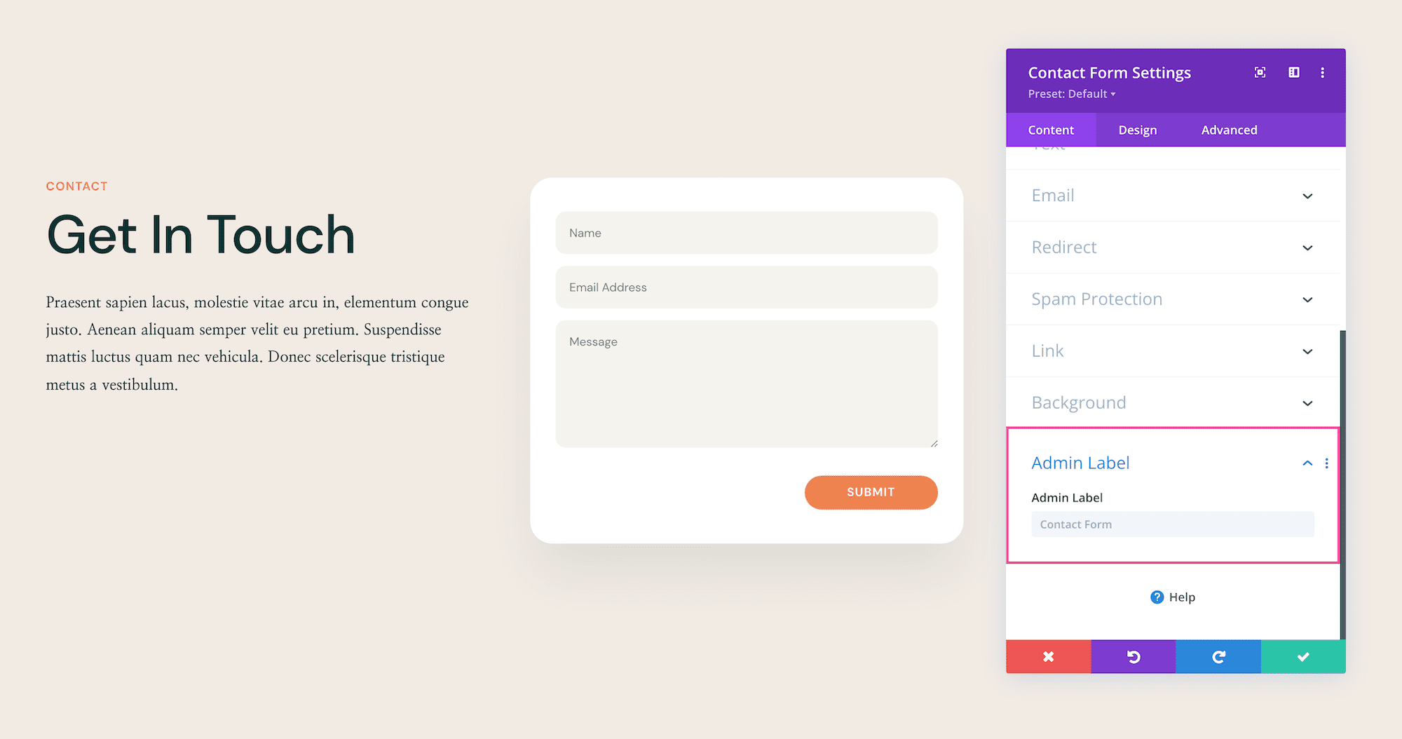 How to use the Divi Contact Form Module