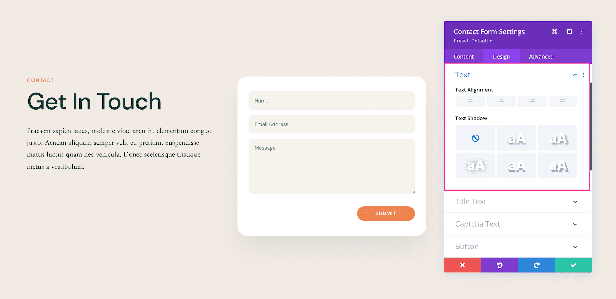 How to use the Divi Contact Form Module