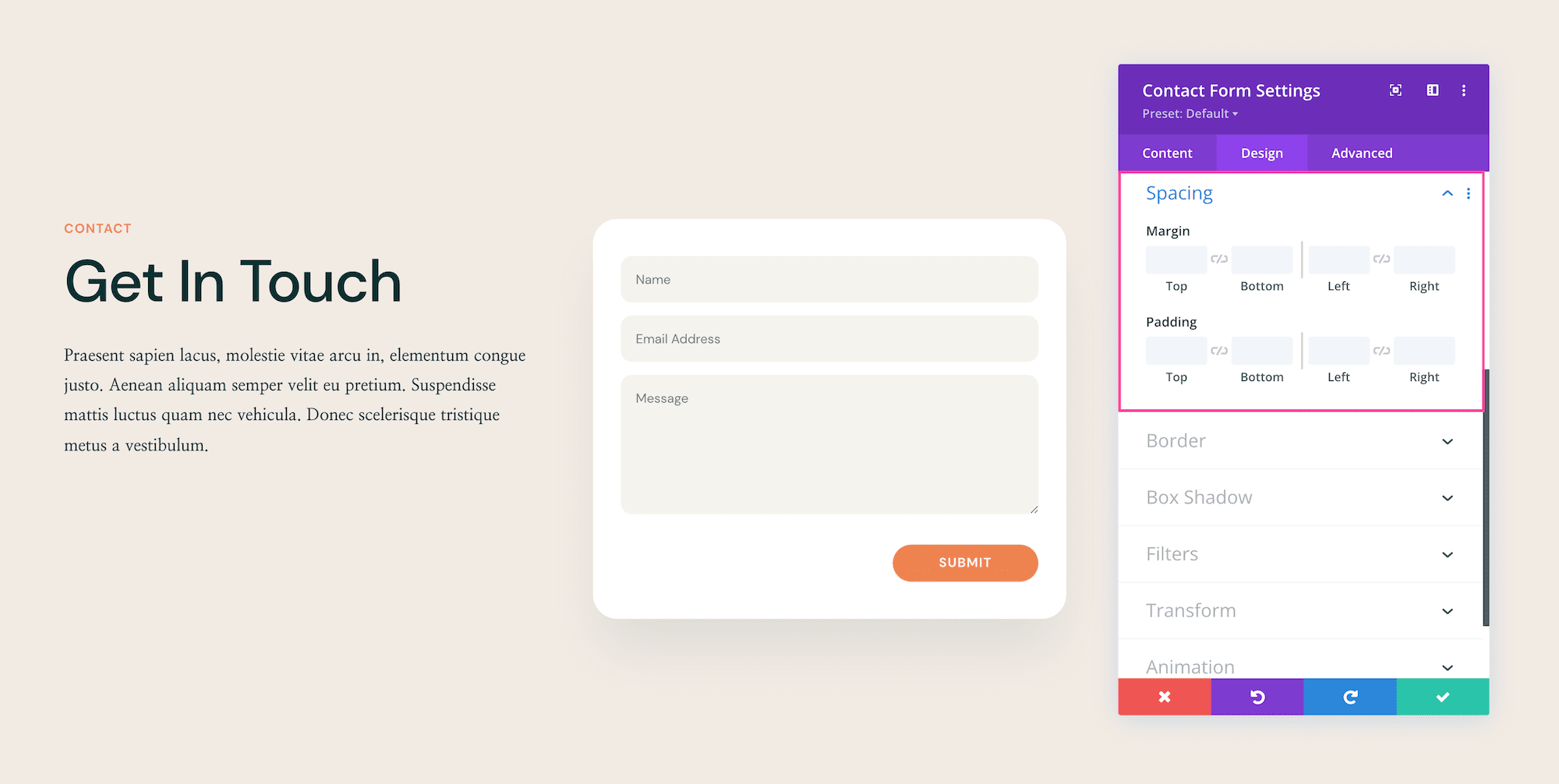 How to use the Divi Contact Form Module