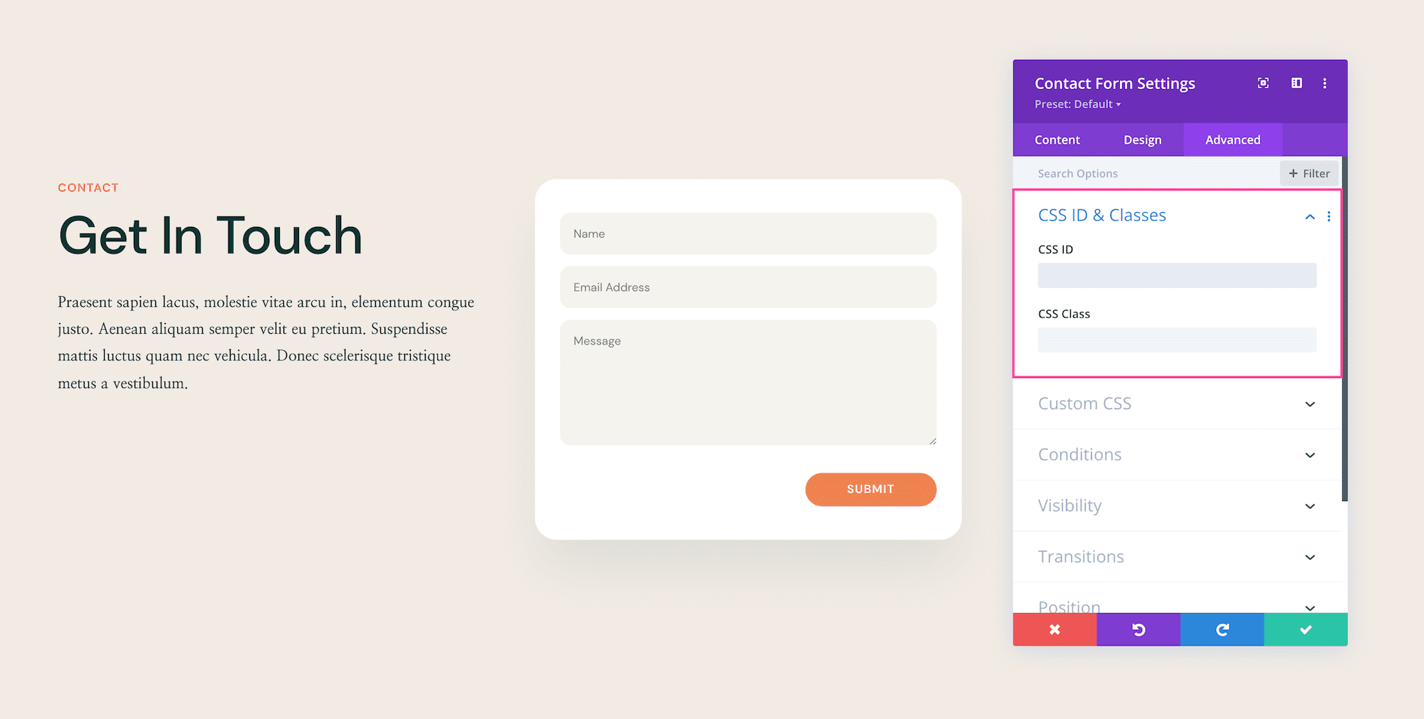 How to use the Divi Contact Form Module