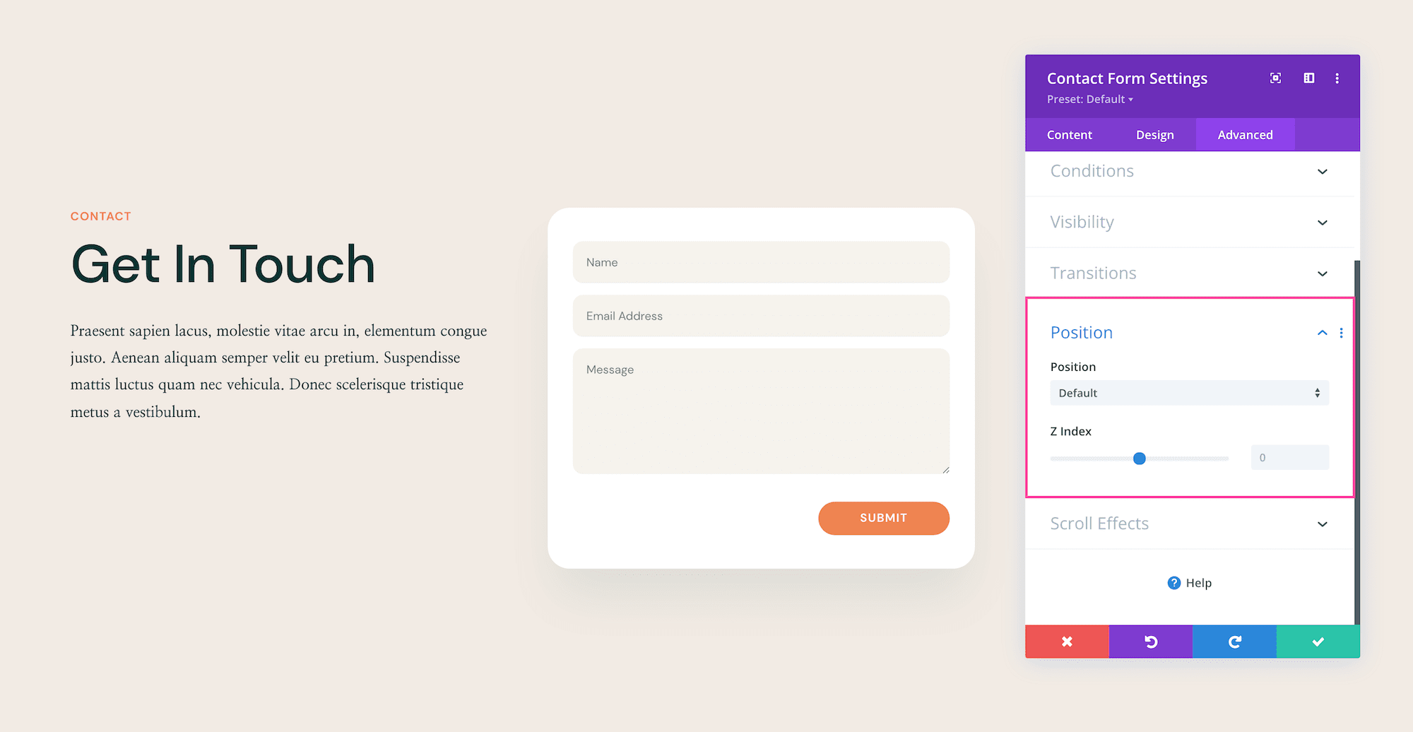 How to use the Divi Contact Form Module