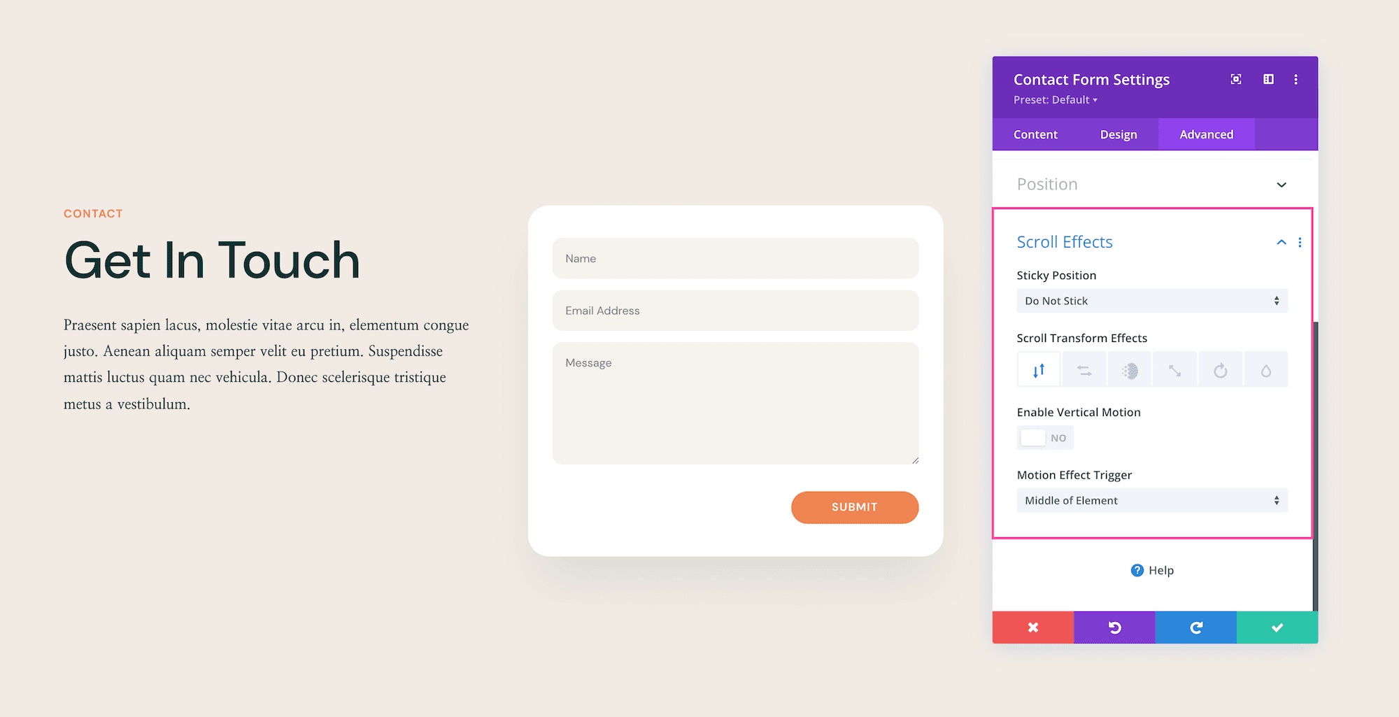 How to use the Divi Contact Form Module