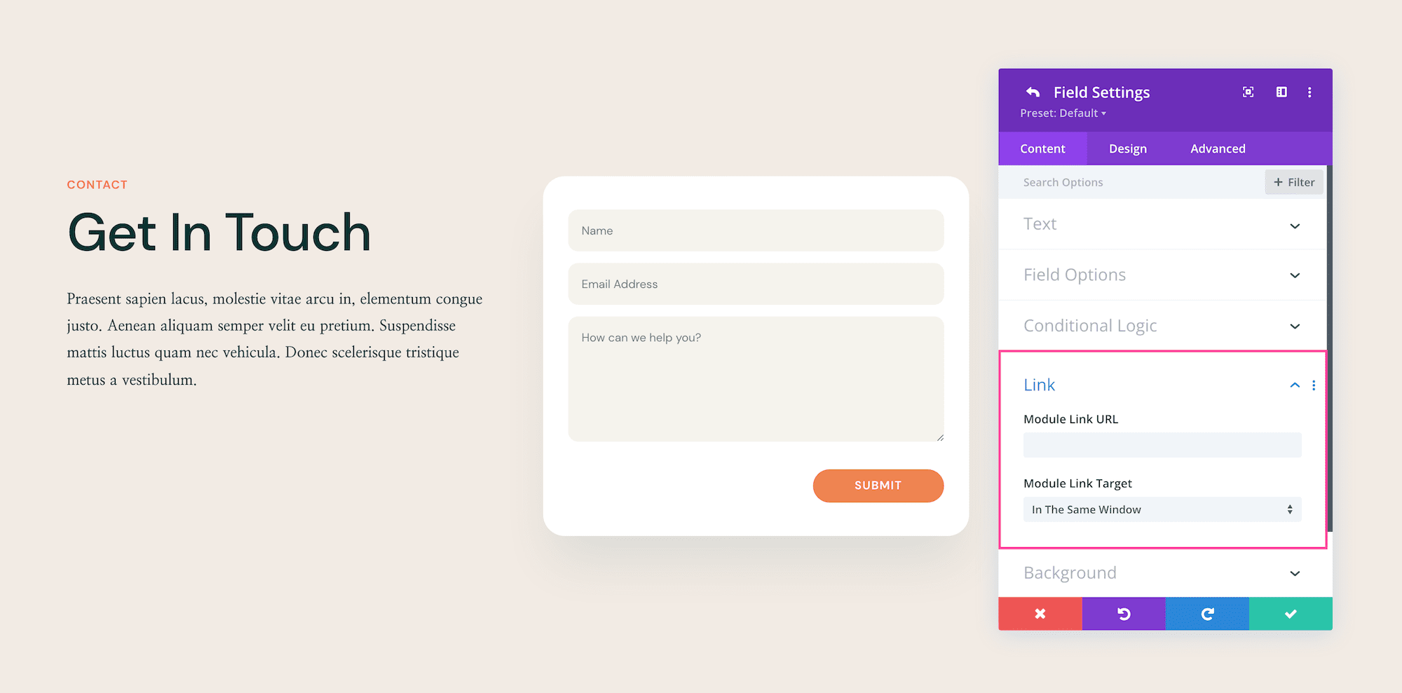 How to use the Divi Contact Form Module