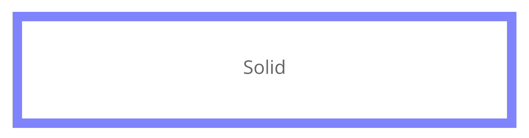 Solid border style in Divi Border Options