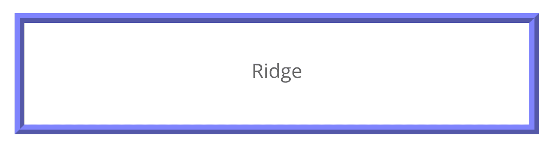 Ridge border in Divi Border Options