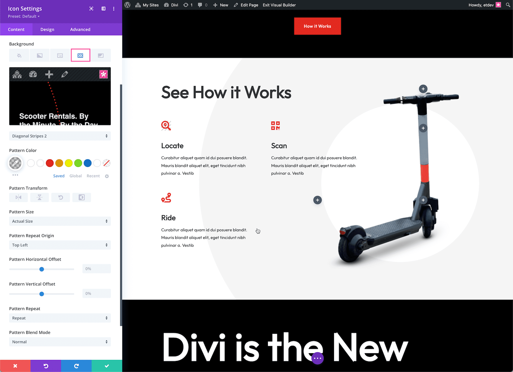 divi icon module