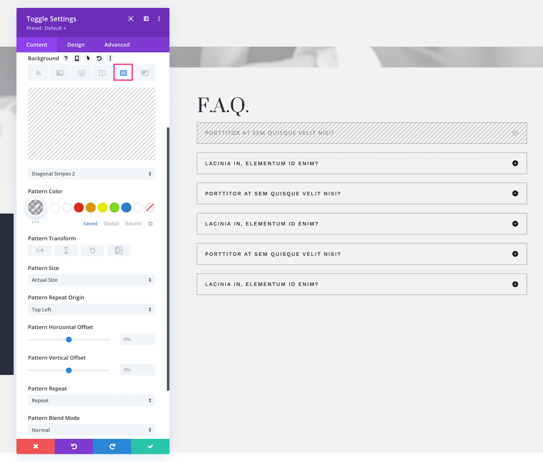 Divi Toggle Module