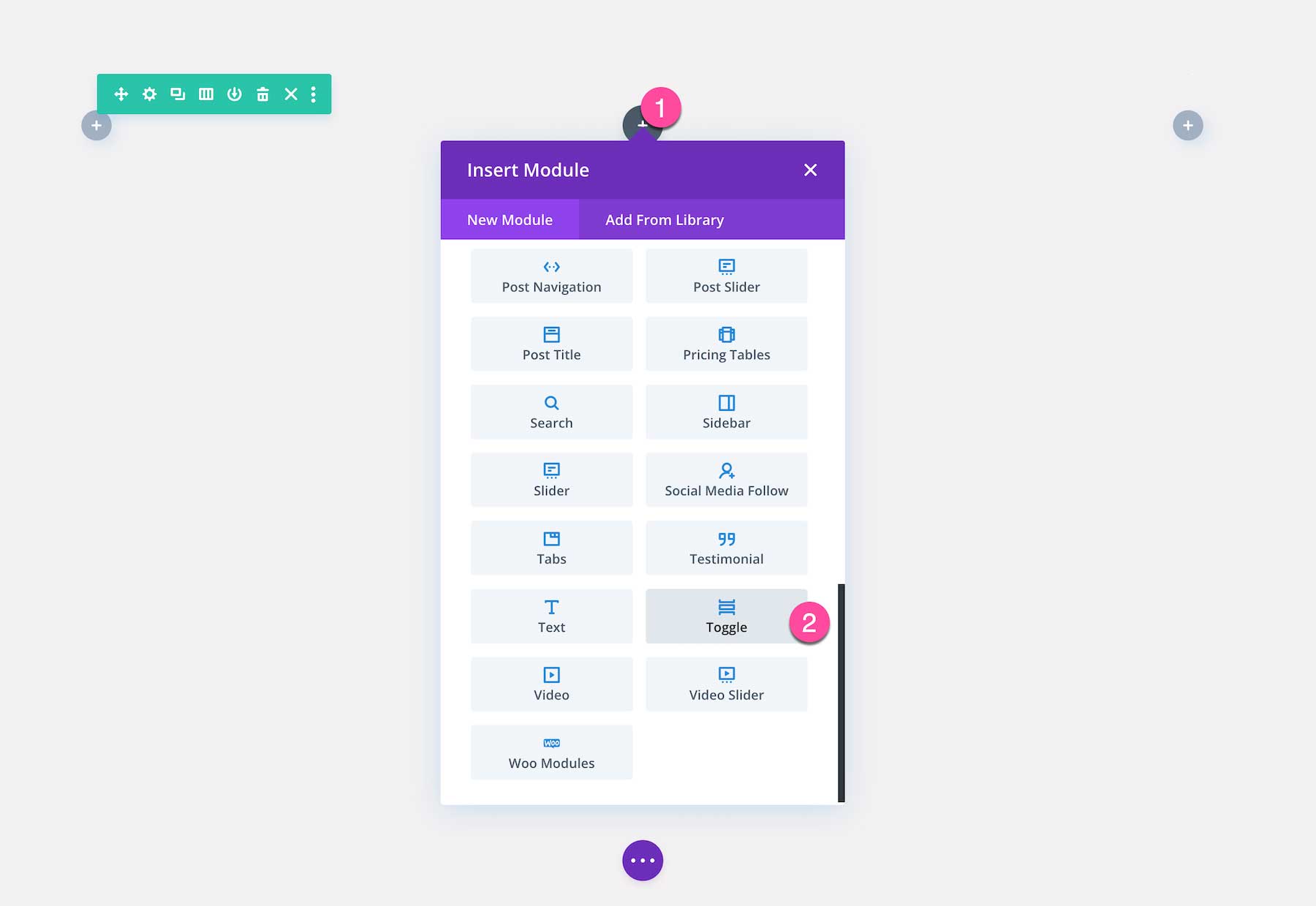 Divi Toggle Module