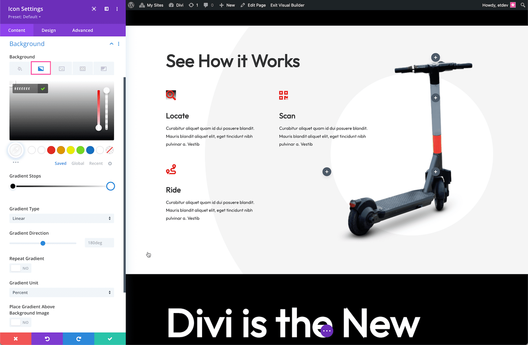 divi icon module