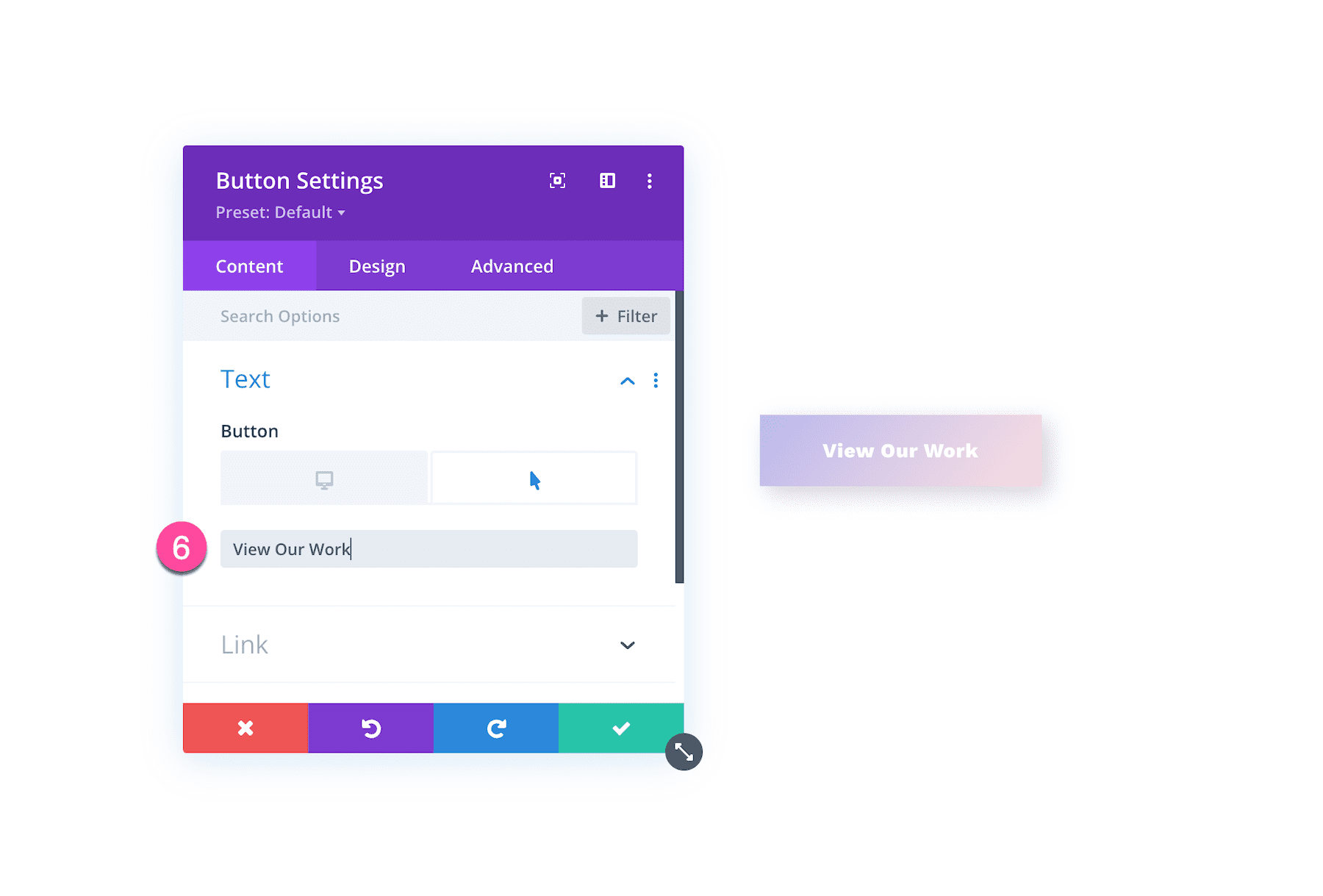 text hover options