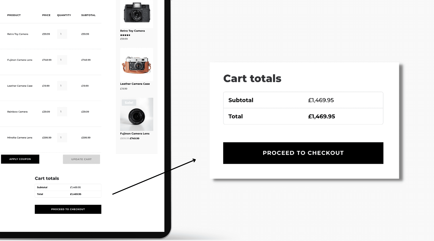 Divi Woo Cart Totals Module