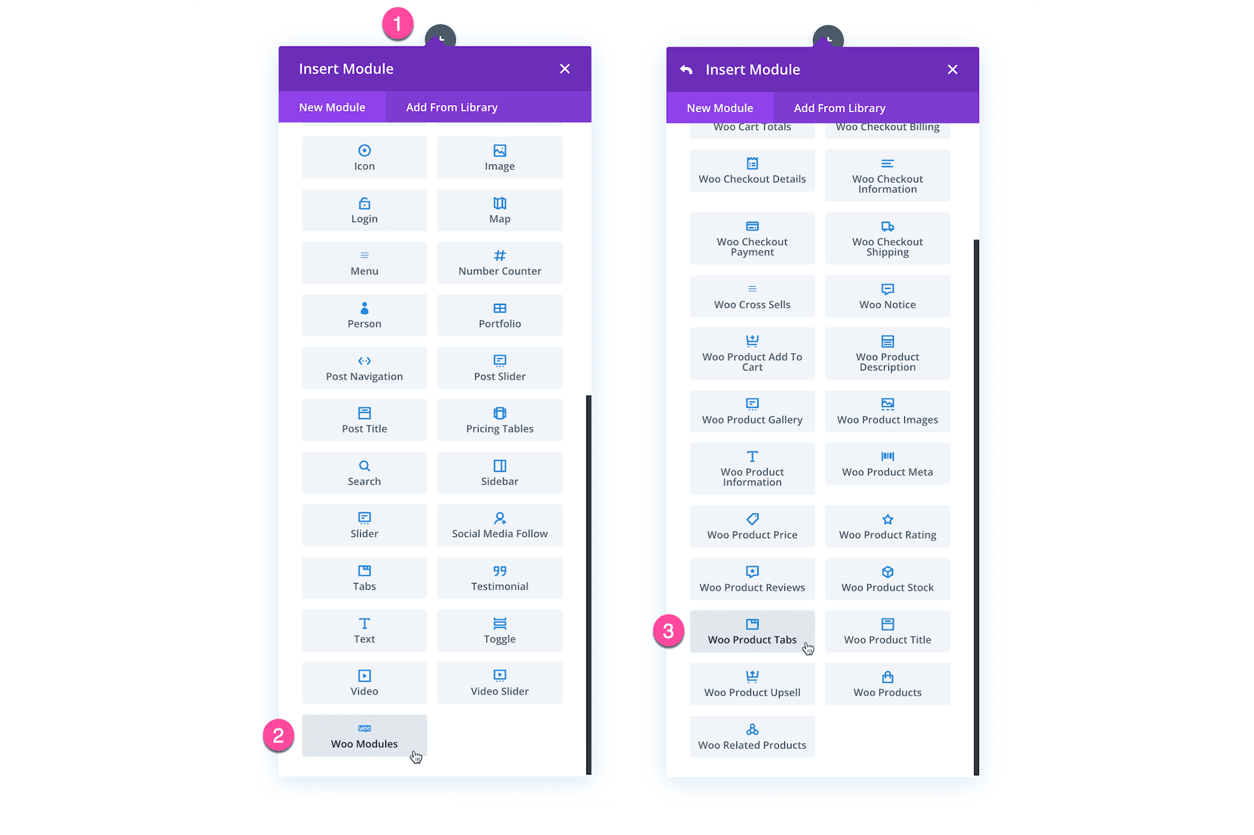 Divi Woo Product Tabs Module