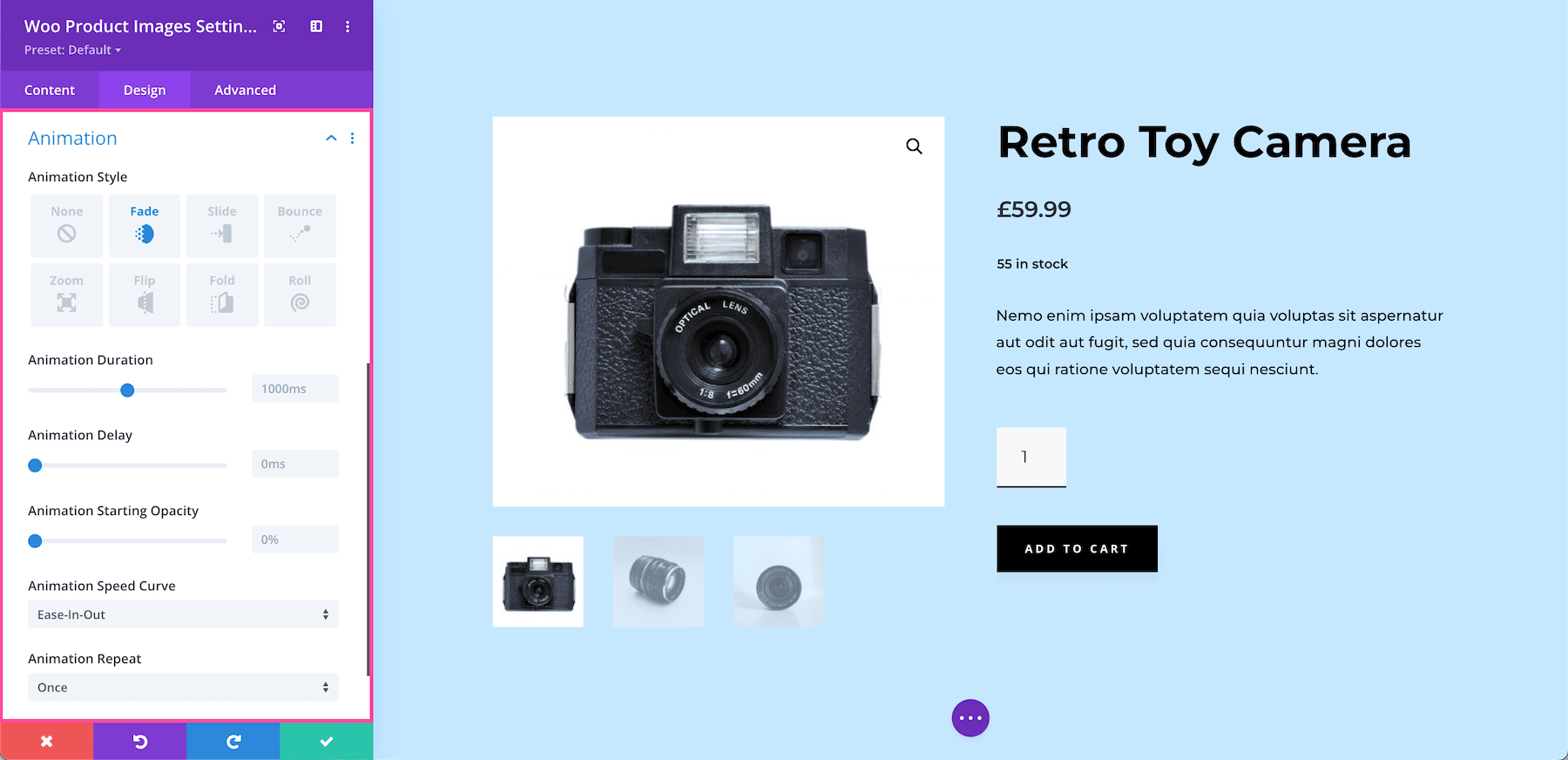 Divi Woo Product Images Module