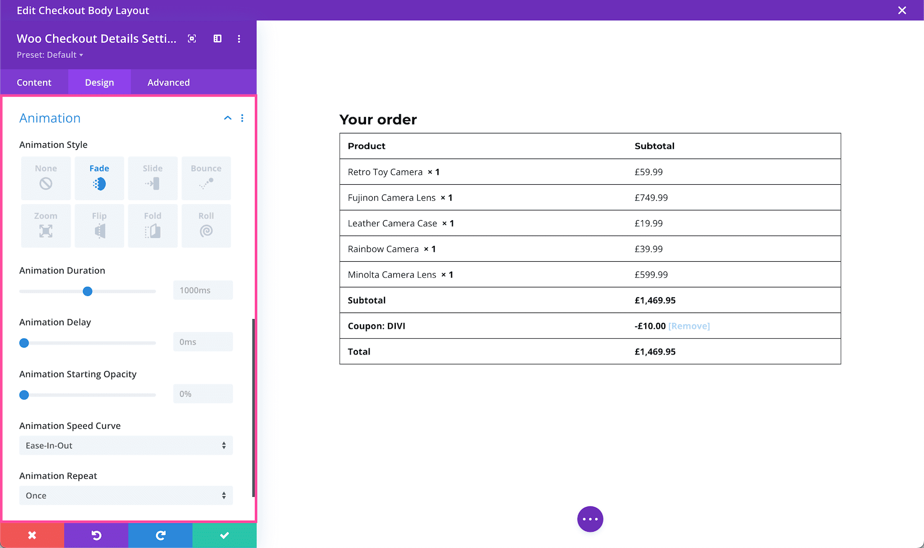 Divi Woo Checkout Details Module