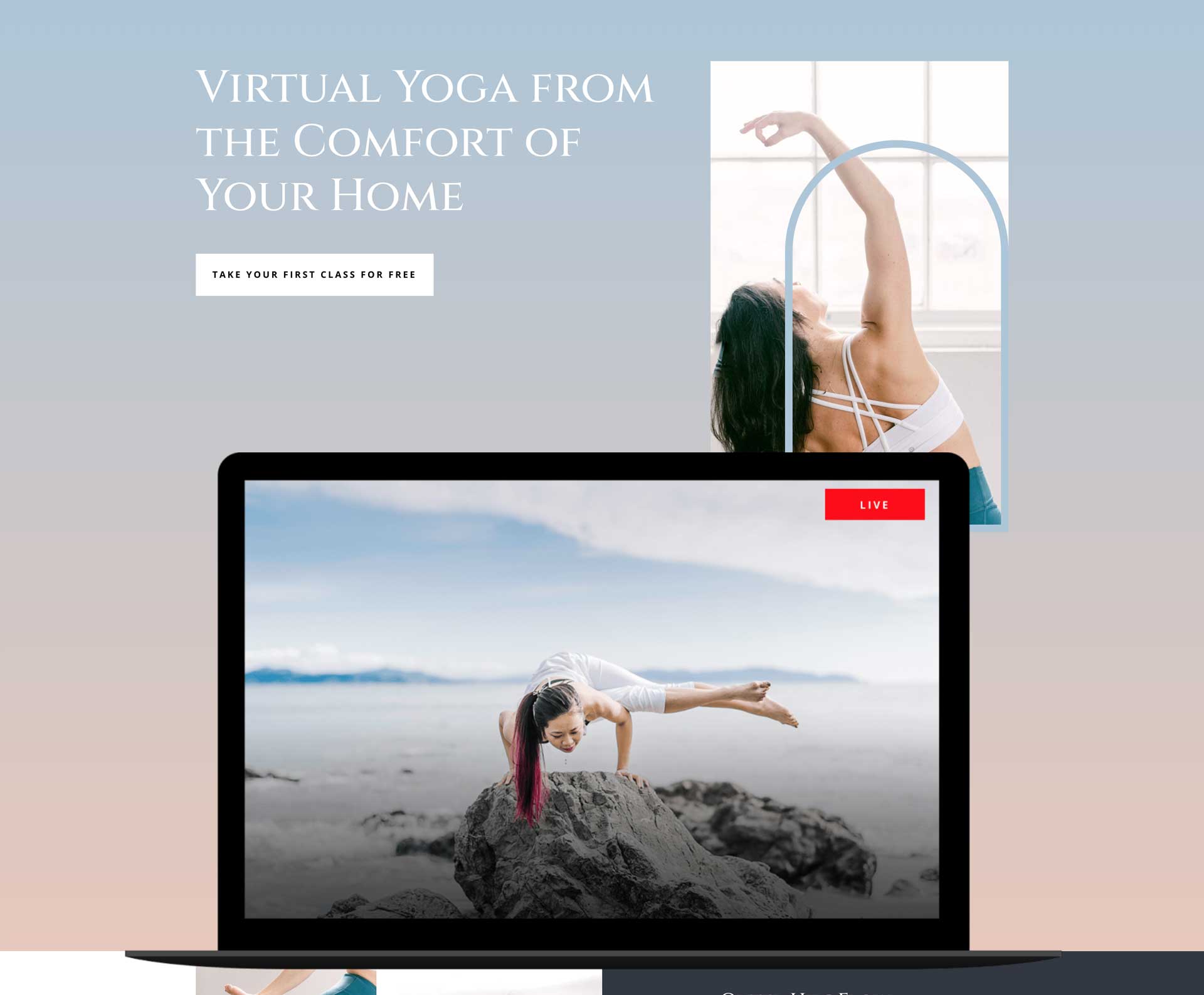 Divi online yoga layout pack