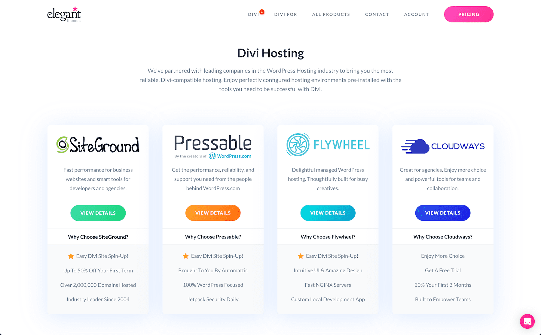 Install Divi with Divi Hosting