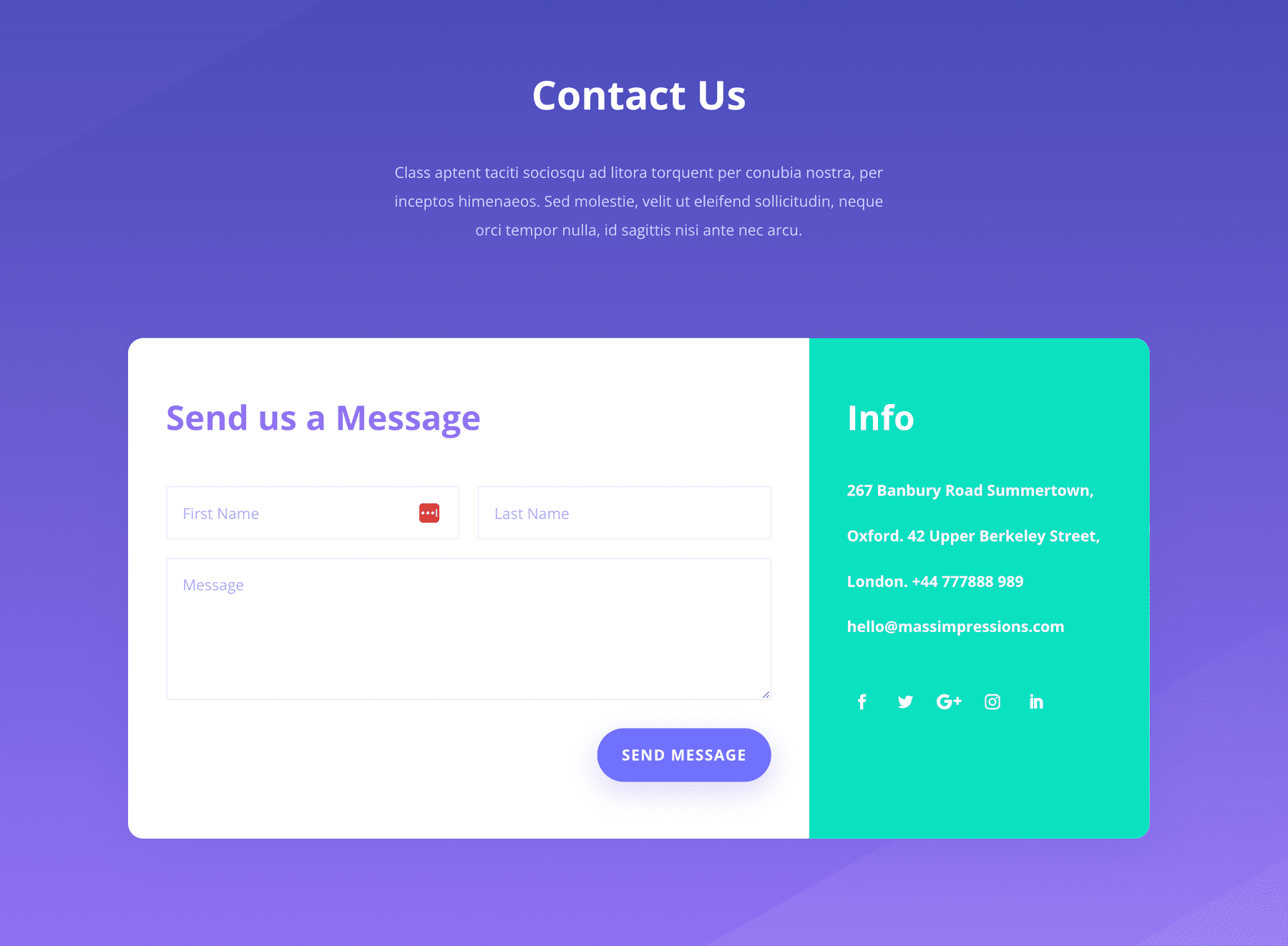 Divi Border Options example 1