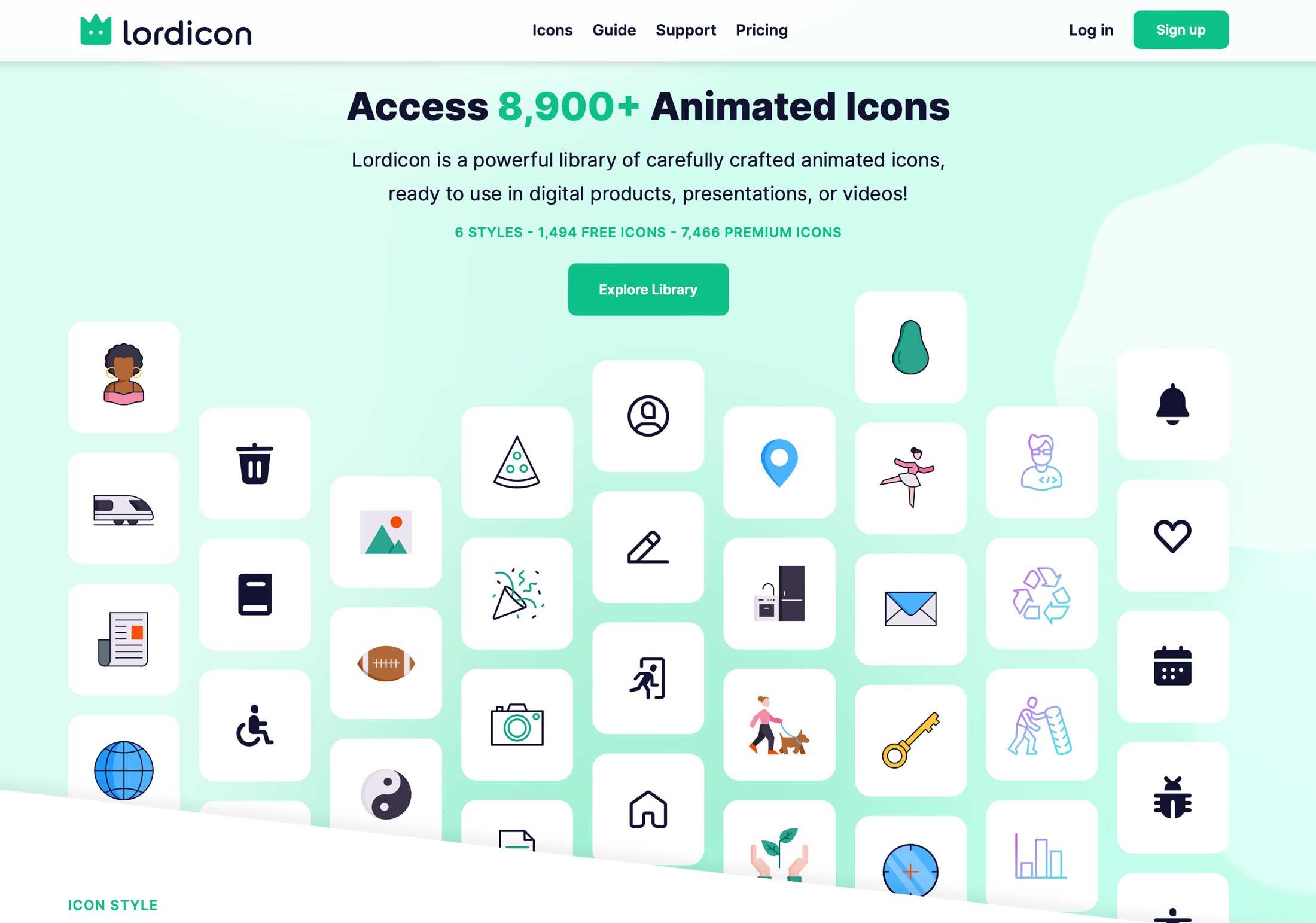 Lordicon icons with divi drag and drop file upload