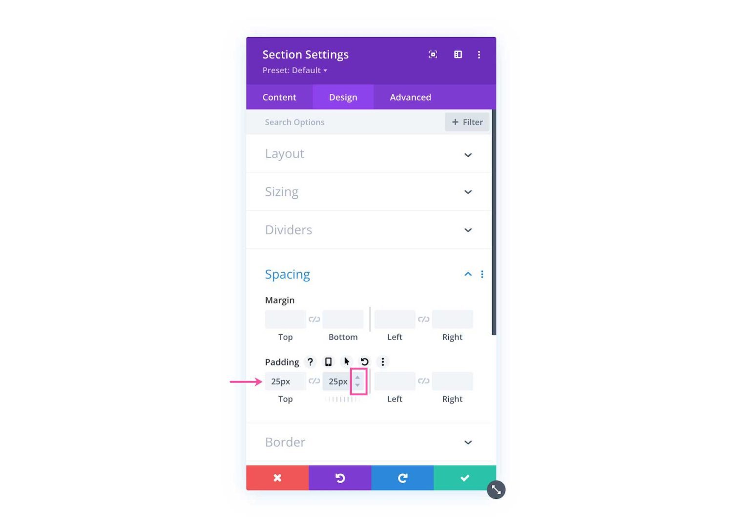 Using Divi Spacing Options Elegant Themes Documentation