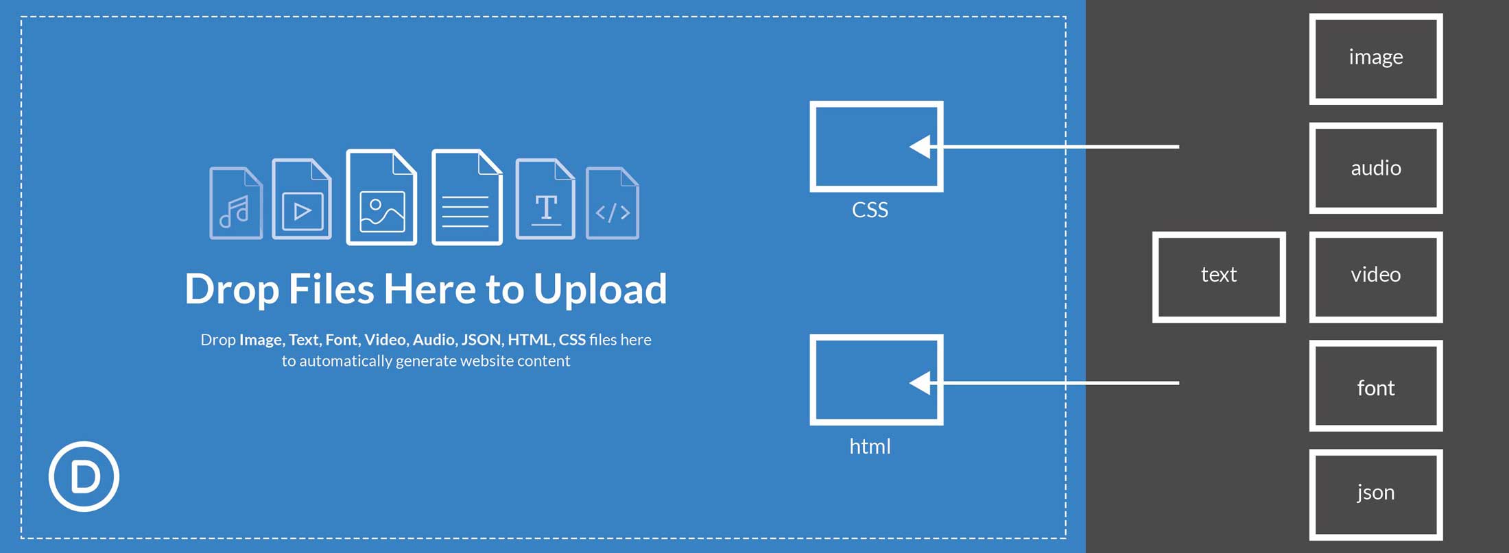 drag and drop file upload feature