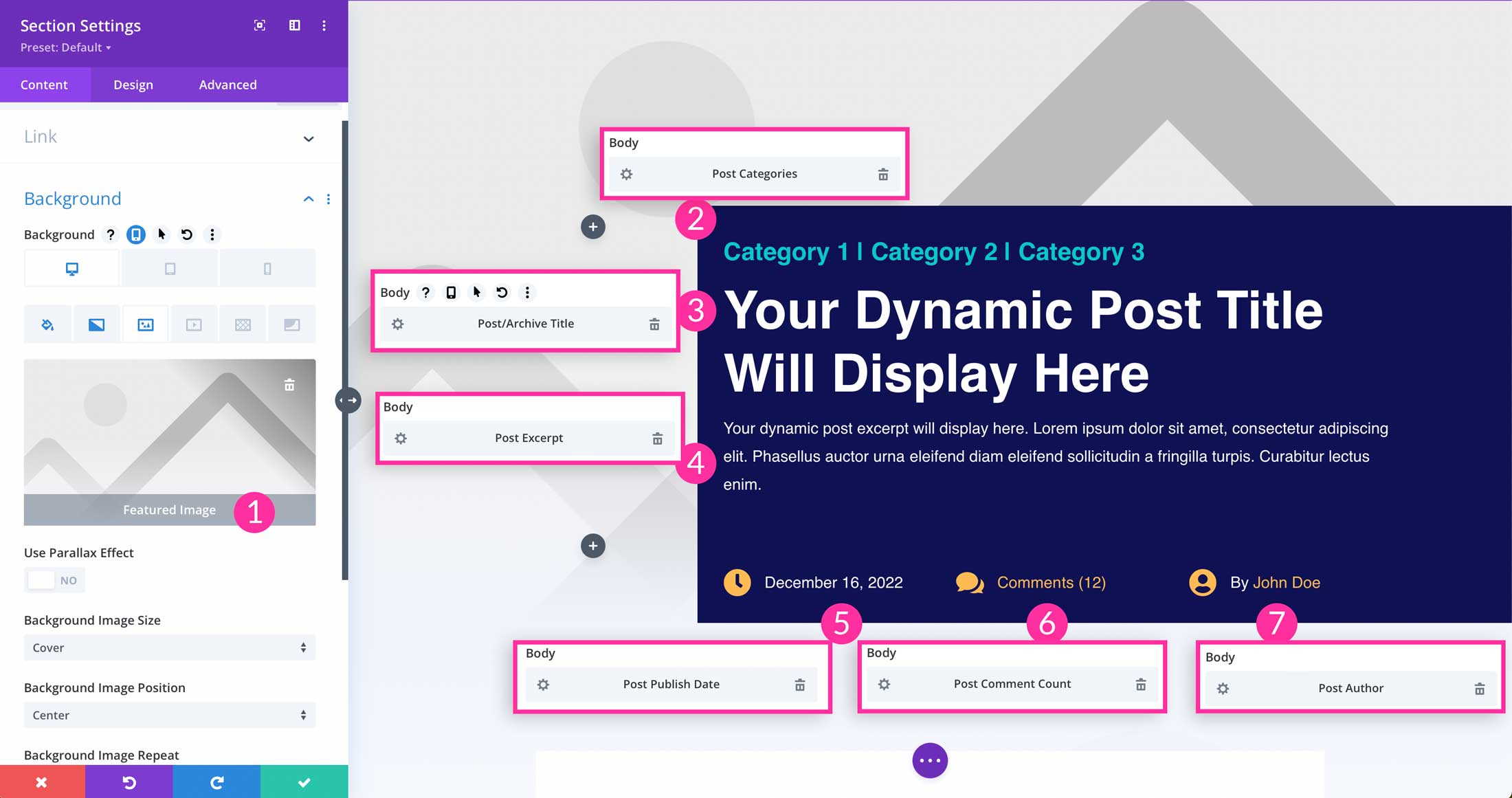 post dynamic fields