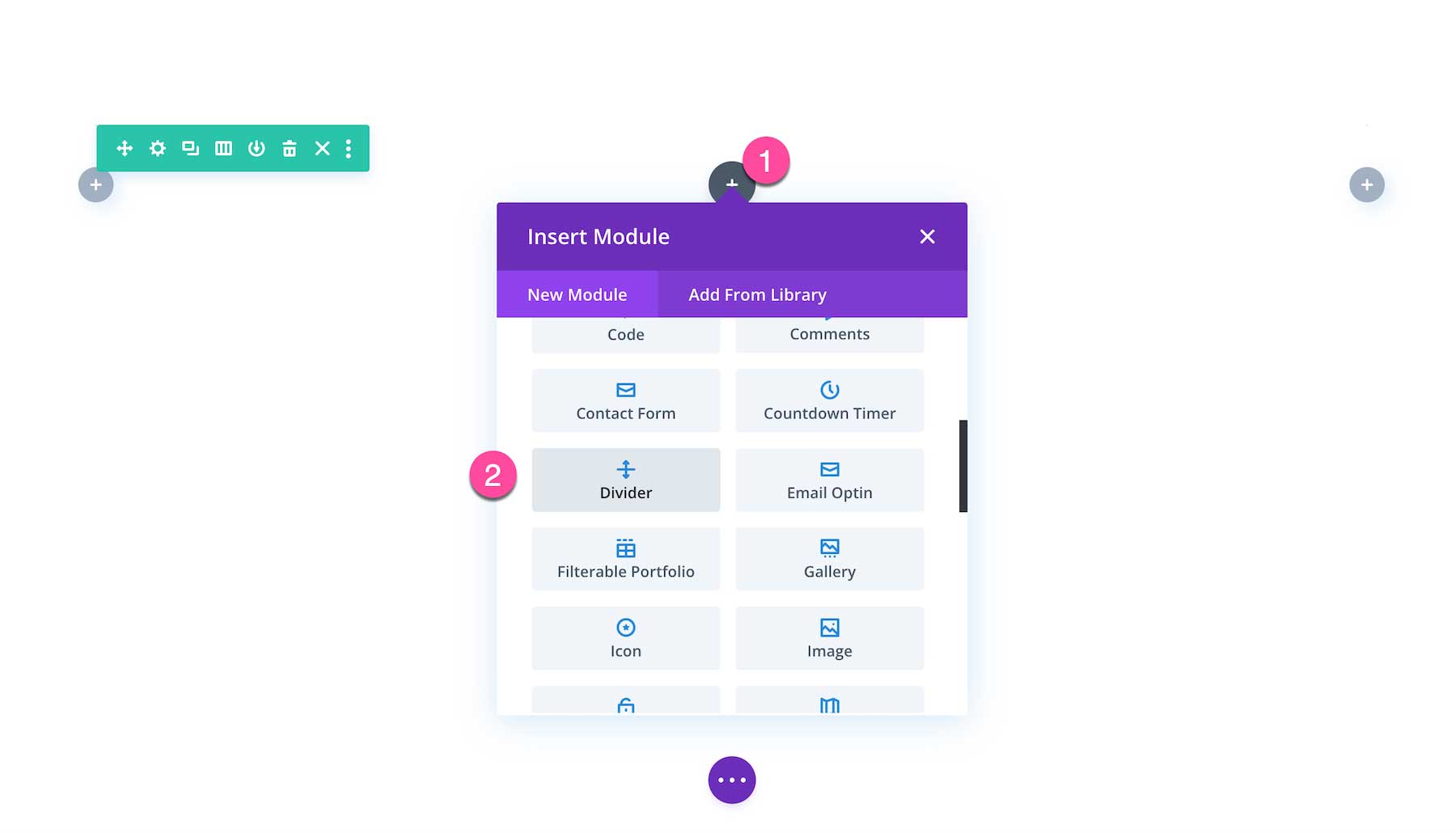 How to add the Divi Divider Module