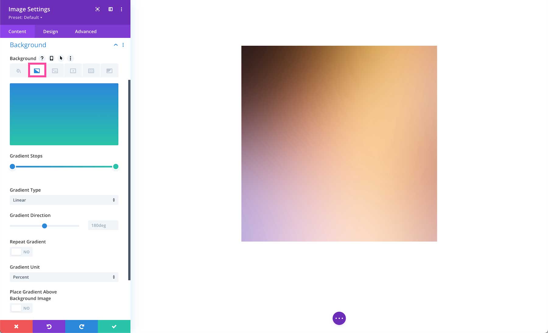 How to add a background gradient