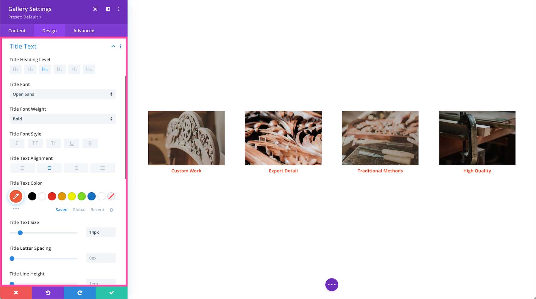 Divi Gallery Module