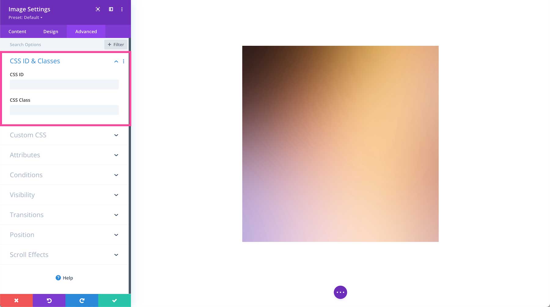 Divi Image Module CSS IDs and classes