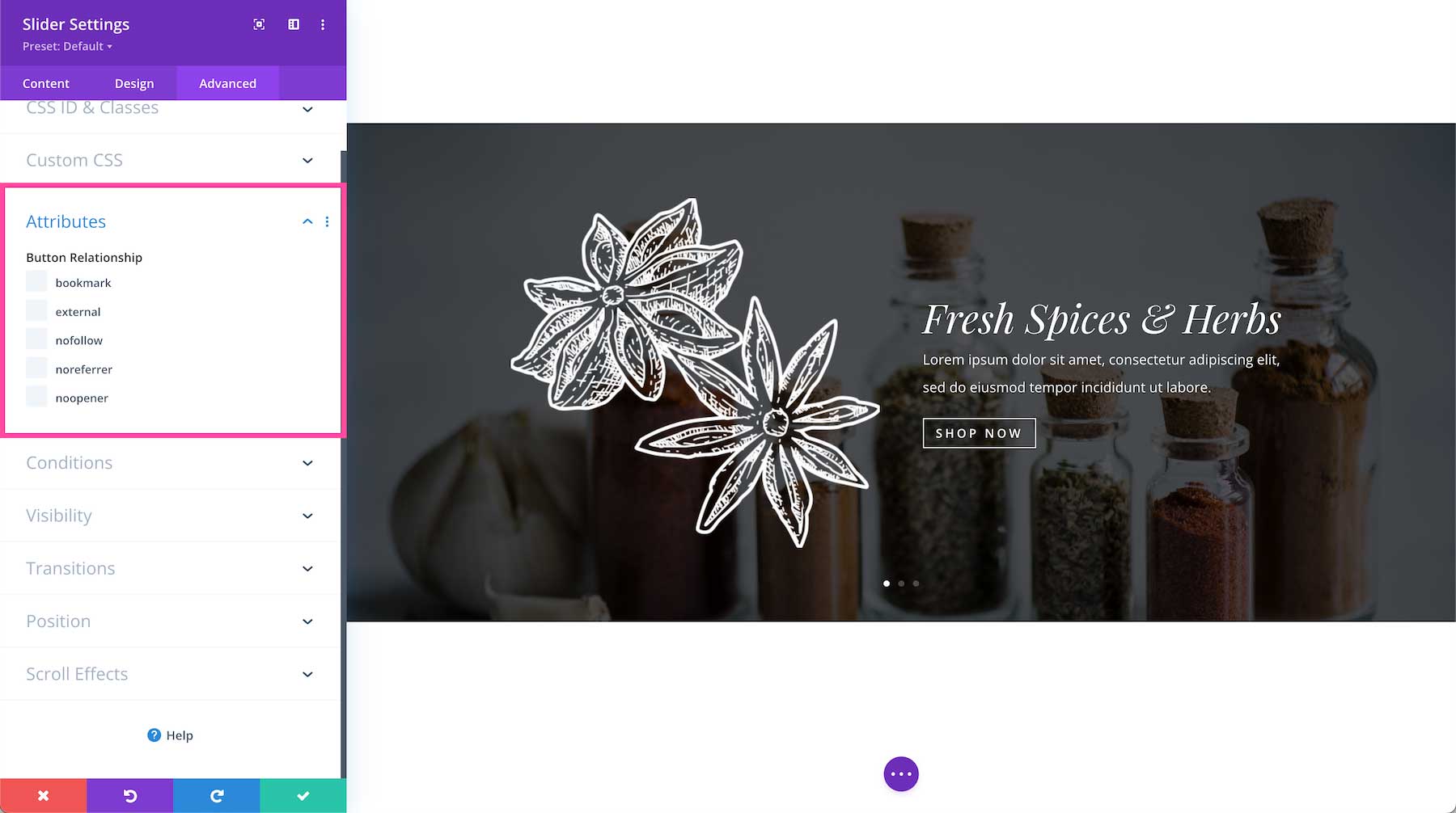 Divi Slider Module