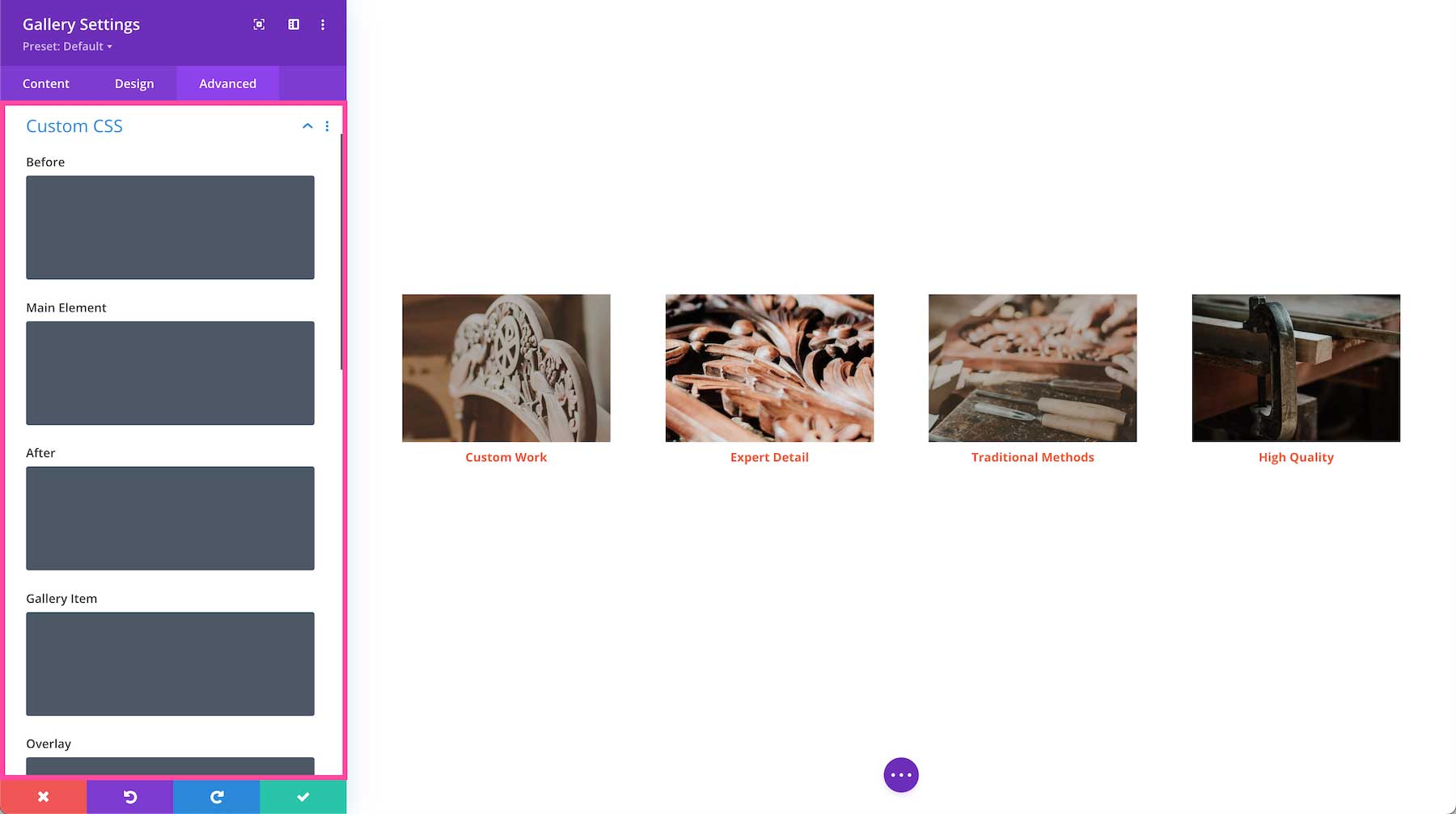 Divi Gallery Module custom css