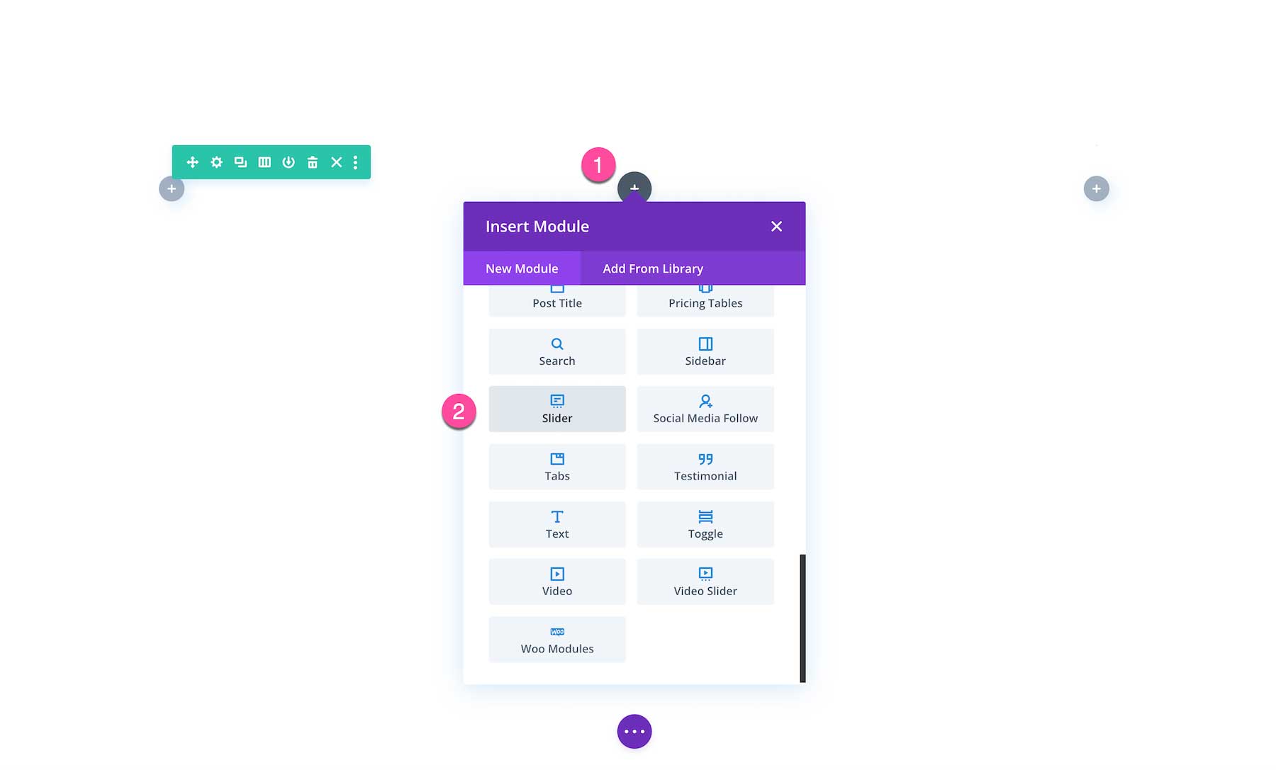 Add the Divi Slider Module