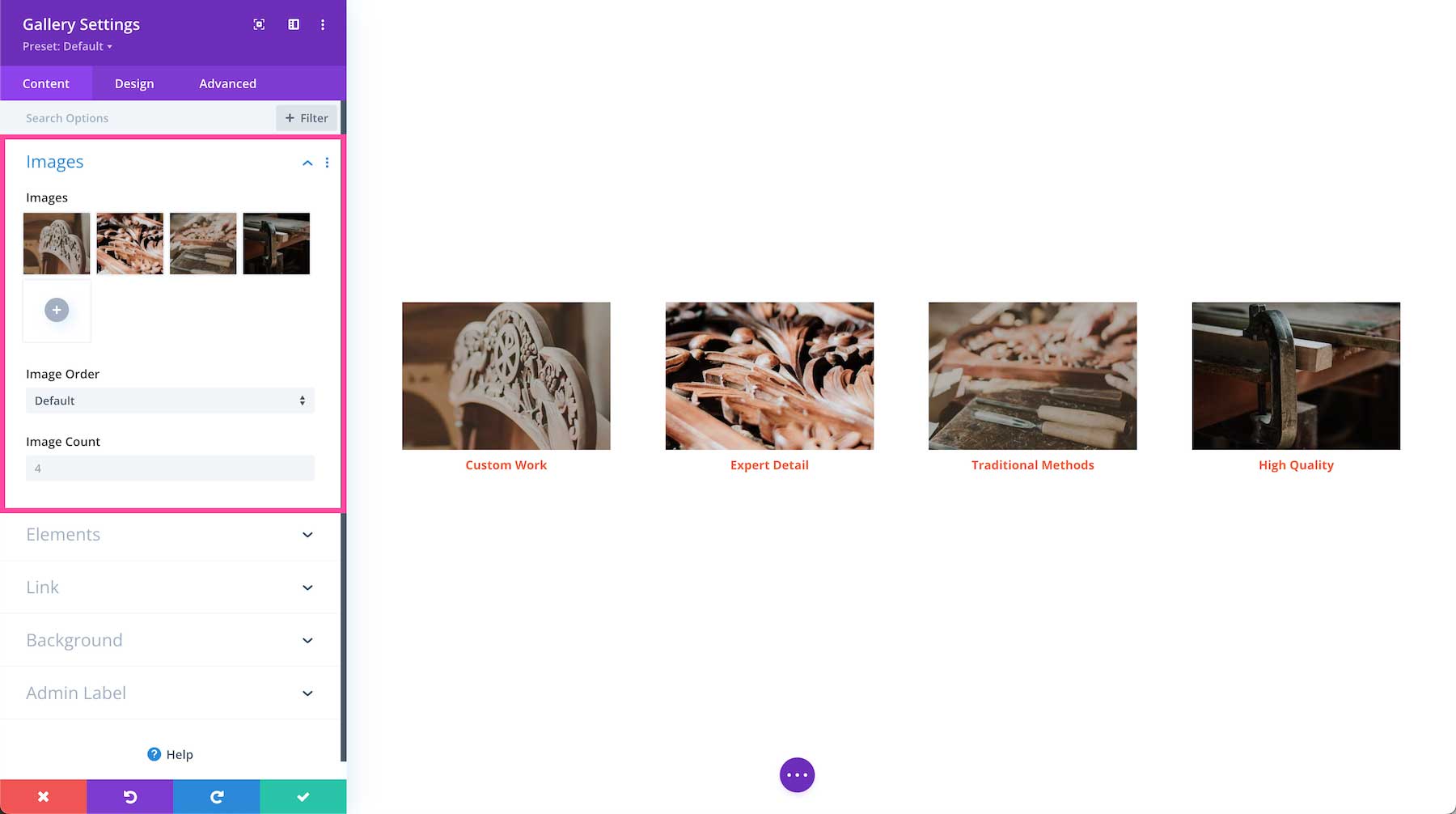 How to add images to the Divi Gallery Module