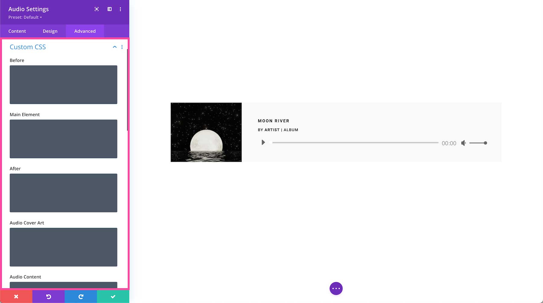 Divi Audio Module Custom CSS