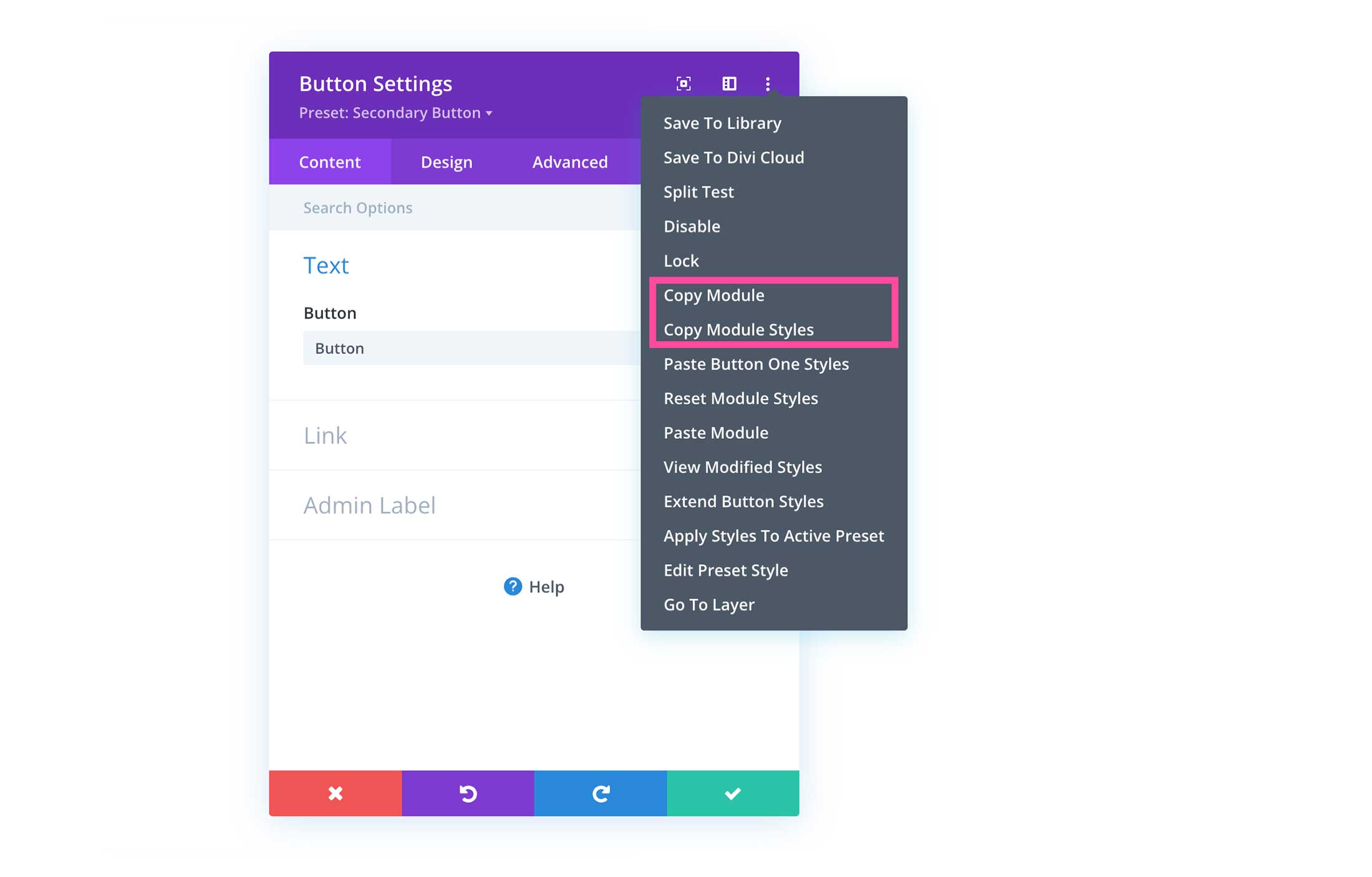 Copy Module and Module Styles