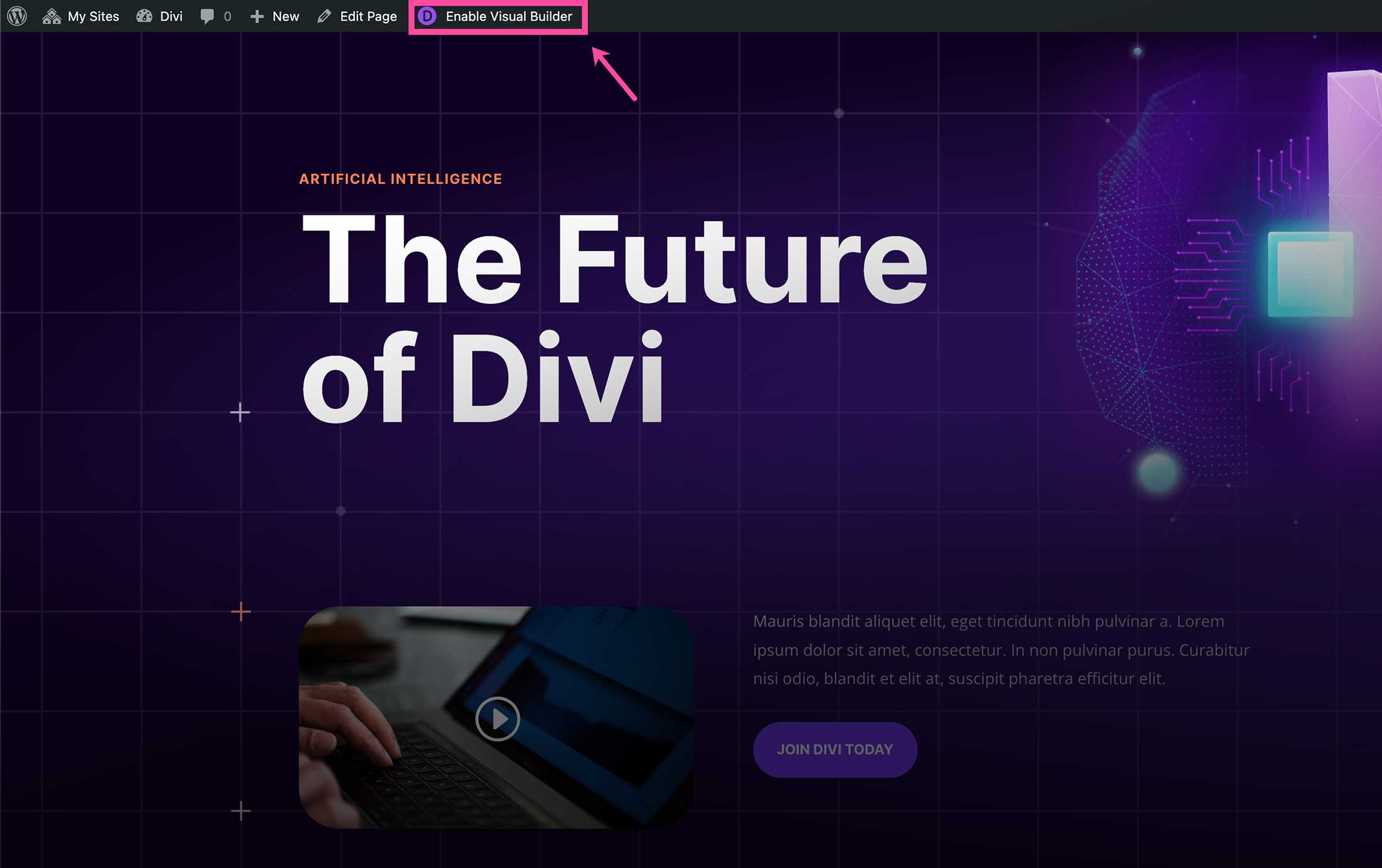 The Divi Builder Plugin