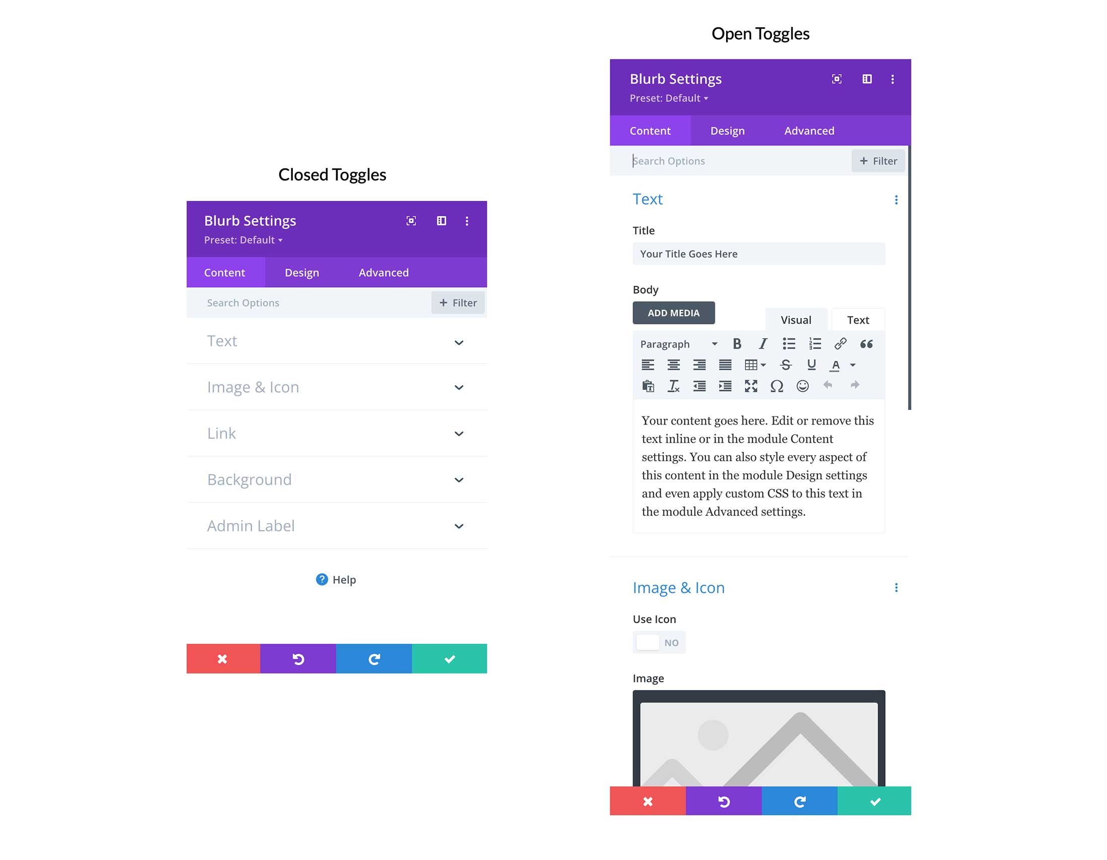 closed toggles