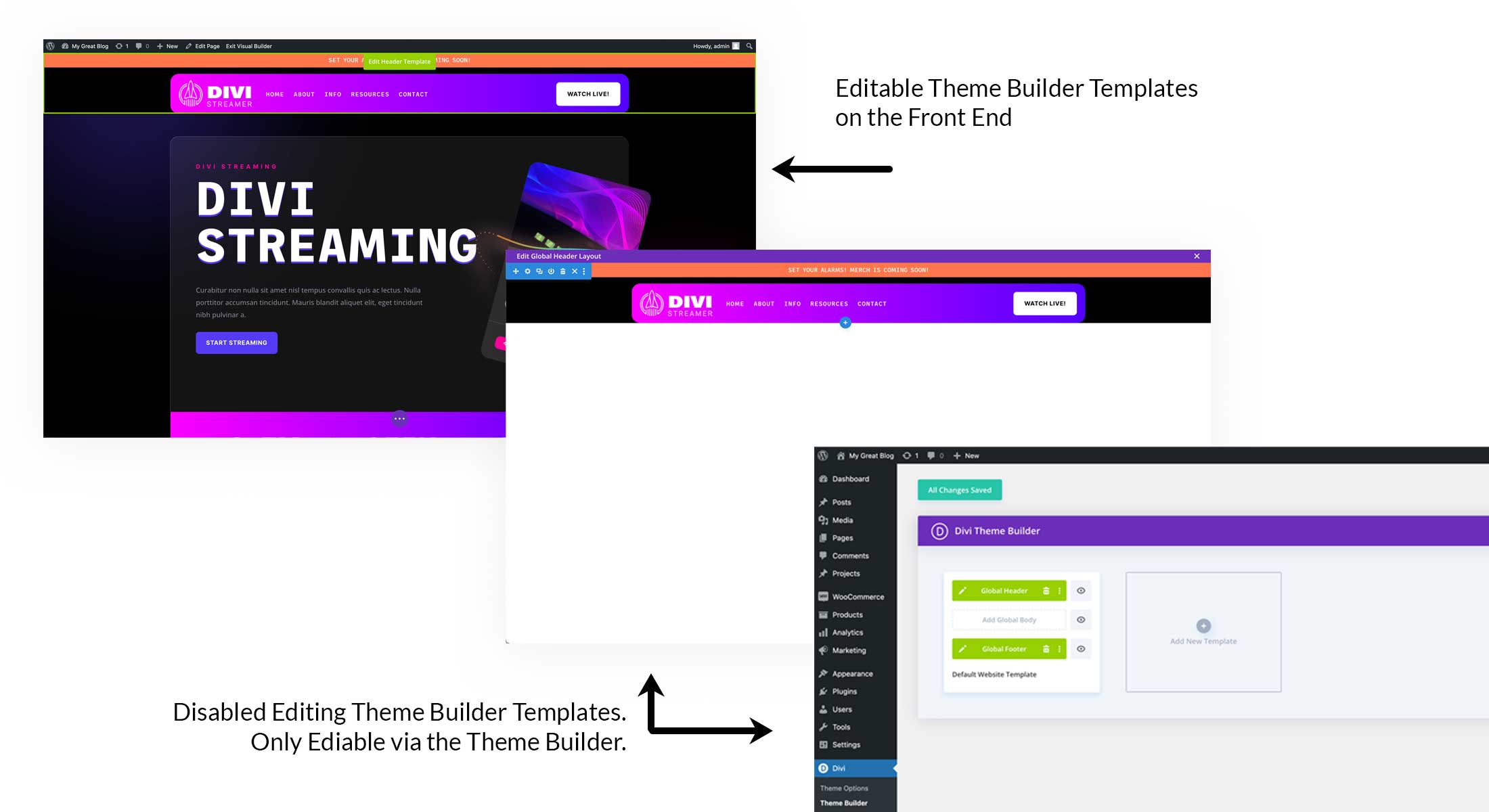 Editable Theme Builder Templates