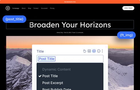 Dynamic Content