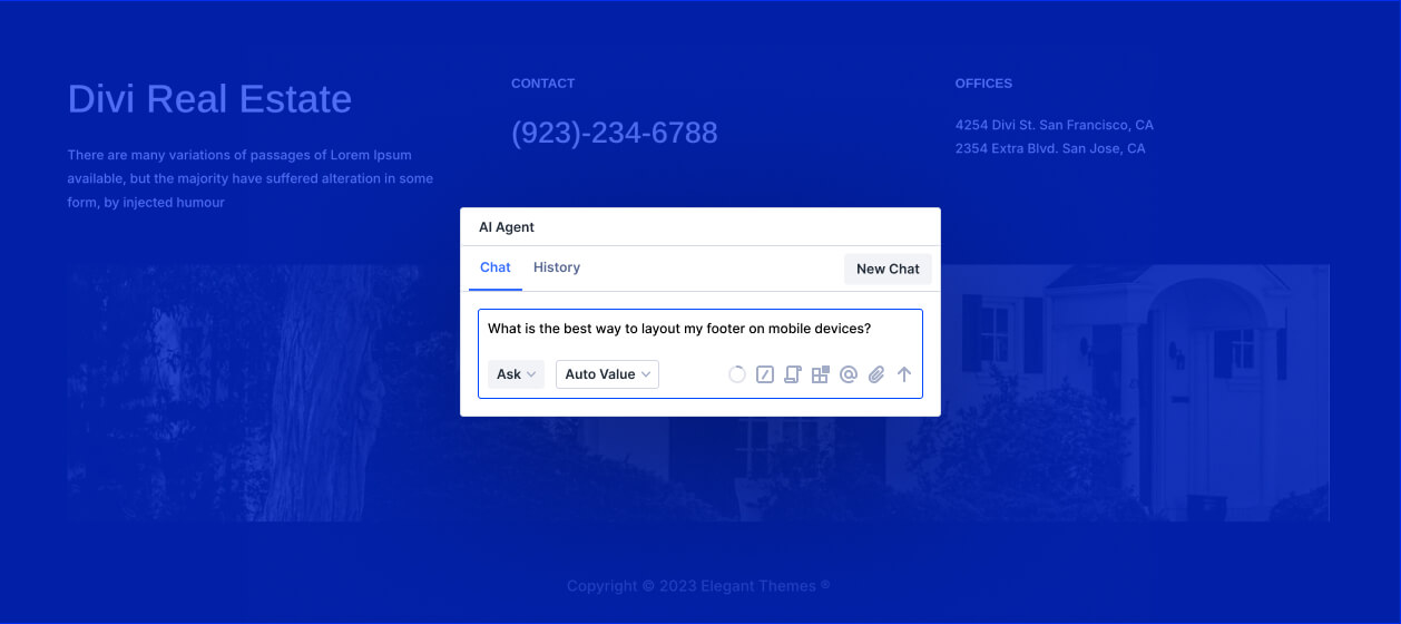 Divi AI Agent Hero