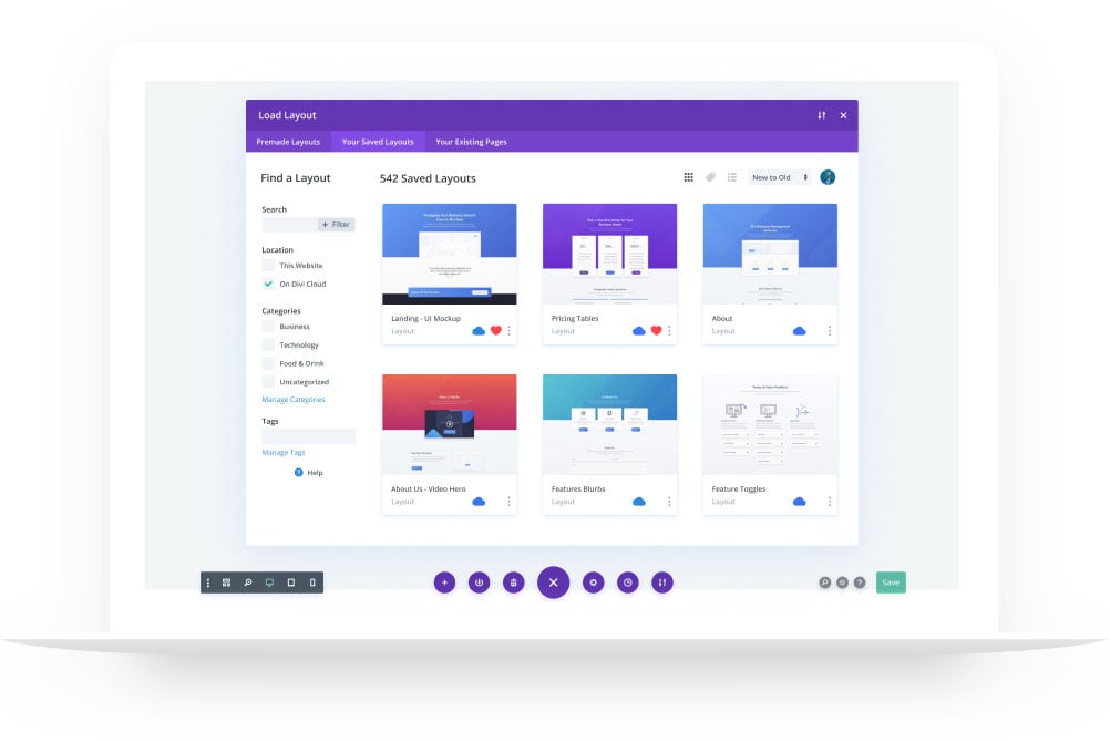 Divi Cloud Interface