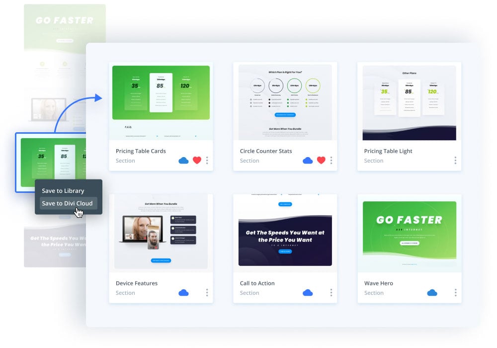Divi Cloud Screenshots