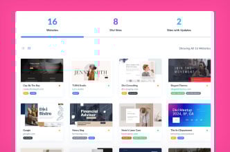 Manage Unlimited Sites With Divi Dash