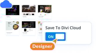 Save to Divi Cloud