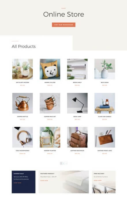 Ecommerce Layout