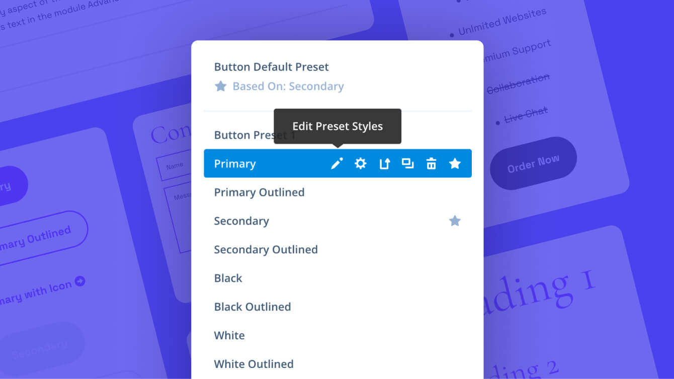Design Presets