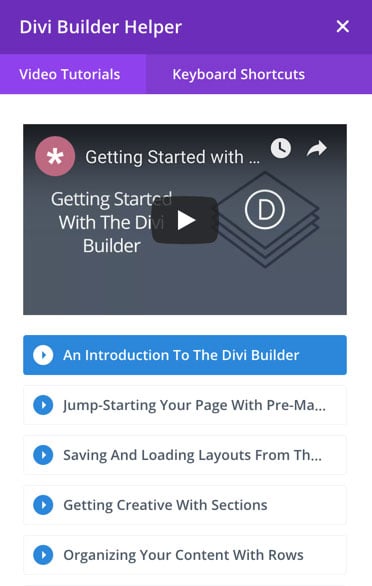 Divi Help System